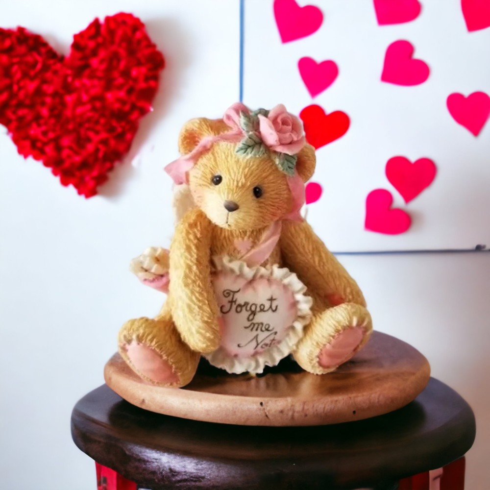 Enesco Cherished Teddies 1994 Be My Bow Forget Me Not Cupid Bear Figurine